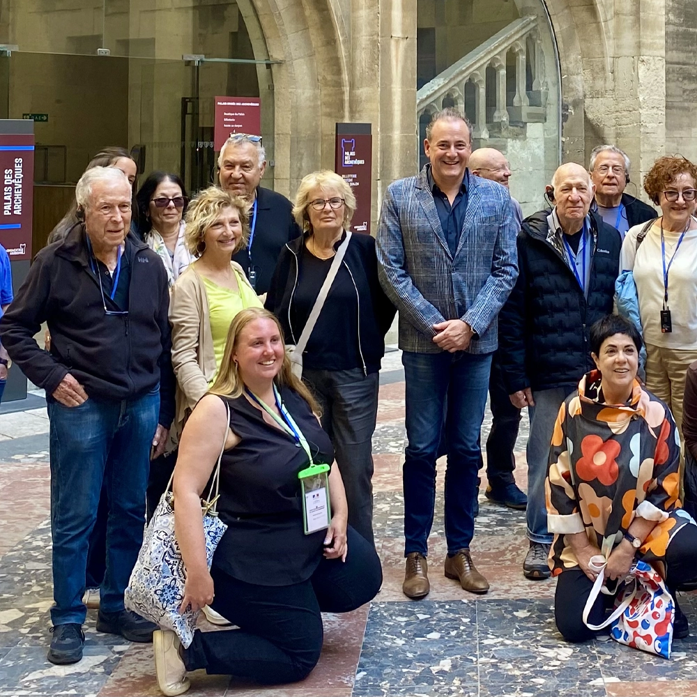 Groupe participant à une visite de CPJN à Narbonne