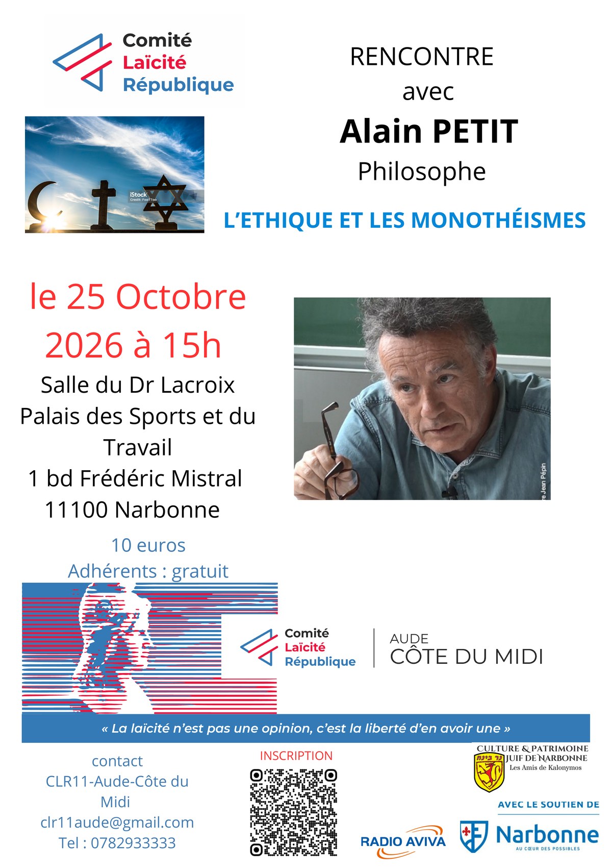 L’éthique et les monothéismes - Rencontre avec Alain Petit